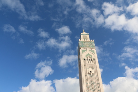 Casablanca, Morocco - May 14, 2016: Great Mosque Hassan II in Casablanca, Moroccoのeditorial素材