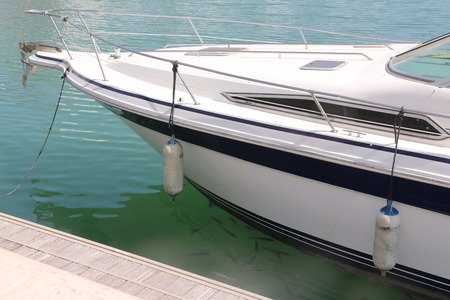 Boat on the sea in a Sunny summer day