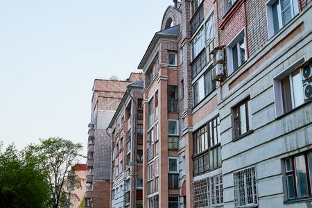 Kirov, Russia - May 12, 2019: House in the old part of Kirov in Russia in a eveningのeditorial素材