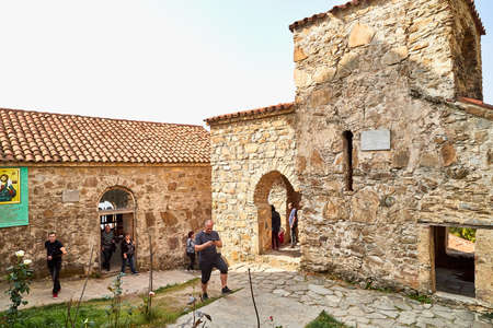 Nekresi, Georgia - October 20, 2019: Orthodox church in Nekresi Monastery located in Georgia. Old...