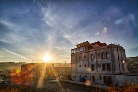 Cappadocia, Turkey - December 20, 2020: Old antique building in a city in Cappadocia in Turkey on a nice Sunny morningのeditorial素材