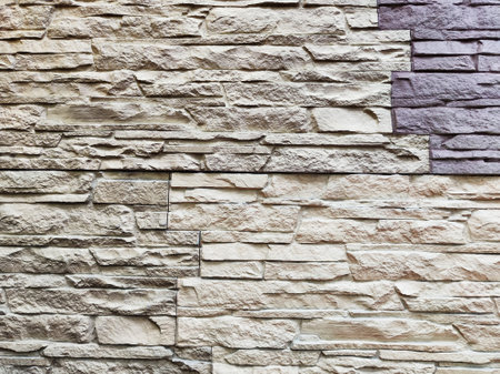 Collage showing different colors and textures of brick walls. Background, texture, pattern, copy spaceの写真素材