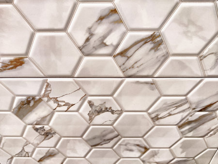 Marble Texture Background with honeycombs. Paper wallpaper with a beige or brown marble pattern....
