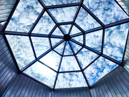 When you gaze up at the beautiful sky through a magnificent glass dome, it creates a stunning visual...