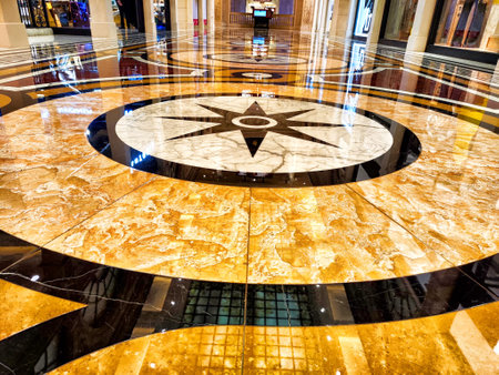 interior of the Dubai Mall. Dubai Mall is the world's largest shopping mall and one of the largest transportation hubsの写真素材