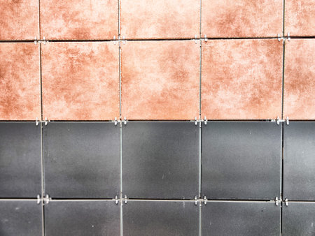 Warm and cool textured panels are arranged in a modern pattern, providing a versatile backdrop for...