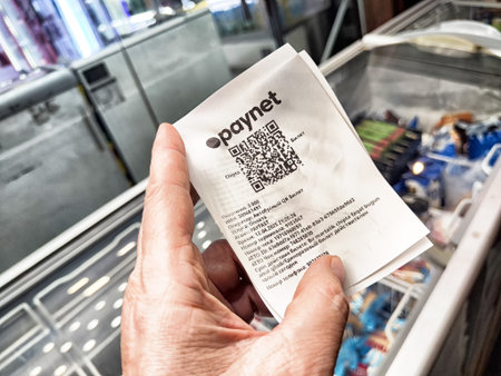 Tashkent, Uzbekistan - April 12, 2025: Cashless payments are made easy at self-service kiosks in Tashkent, Uzbekistan, providing utility bills and mobile top-ups.のeditorial素材