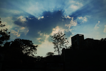 Clouds in skyのeditorial素材