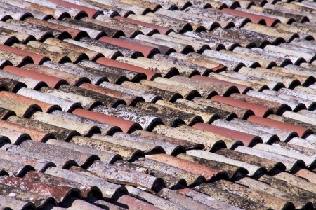 tiles of a roofの写真素材
