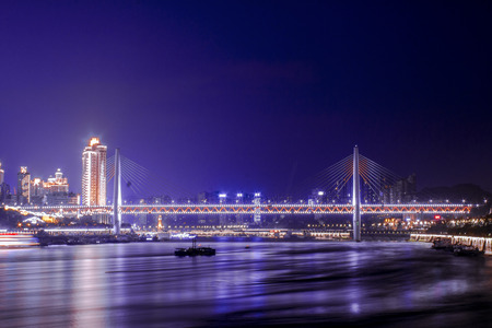 Cityscape at nightの写真素材