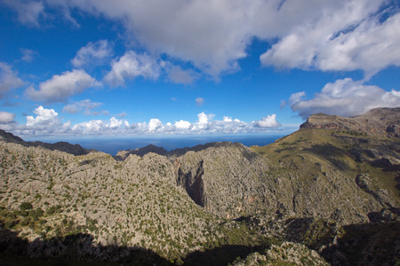 Mallorca mountain view in the north of the island, Spainの写真素材