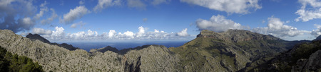 Mallorca mountain view in the north of the island, Spain                      の写真素材