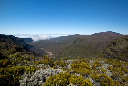 Hike to the Piton de la Fournaiseの写真素材