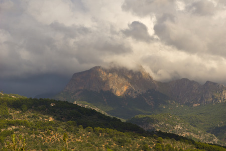 Mallorca mountain viewの写真素材