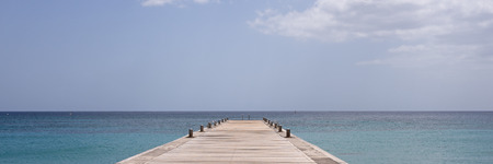 Martinique island sea and pierの写真素材