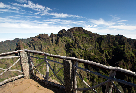 Mountain View, Trekking from Pico do Arieiro to Pico Ruivoの写真素材