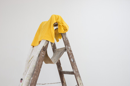 Room with a ladderの写真素材