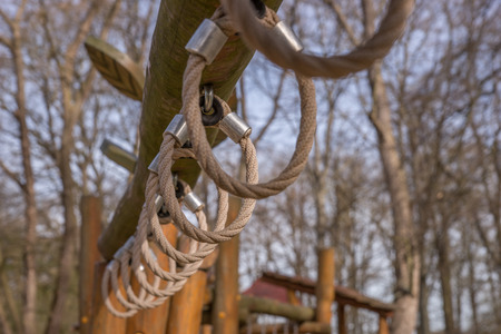 Children's playground in the parkの写真素材