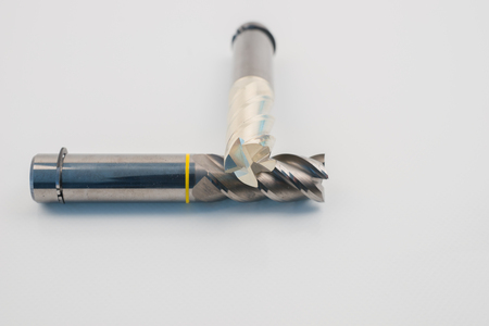Silver and golden end mill cutter