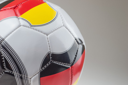 Soccer ball with German flagの写真素材