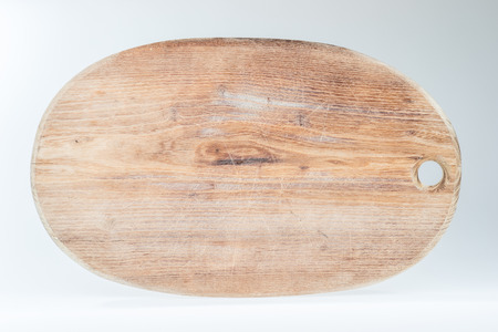 Old wooden cutting boardの写真素材