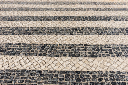 Detail of a typical floor of the streets of Portugal