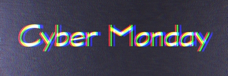 Cyber ??Monday black banner template. Cyber ??Monday label