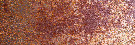 Rusty metal surface background. Rusty texture. Panoramic image