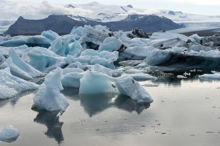 View of the glacier lagoon Jokulsarlon in Iceland