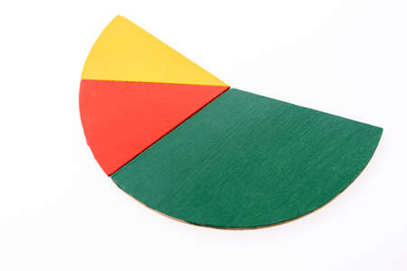 Pie chart icon. Pie chart isolated on white background