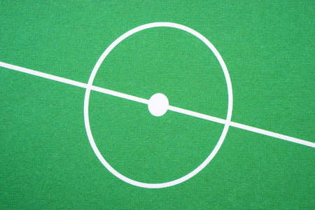 Center of soccer field. Top view. Soccer field backgroundの写真素材