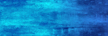 Blue abstract oil painted background. Panoramic backgroundの写真素材