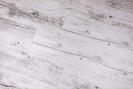 White wooden background. Top view of wooden floor. White soft wood surface as background. Wood surface for texture and copy spaceの写真素材