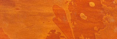 Rusty panoramic texture. Rusty metal surface background