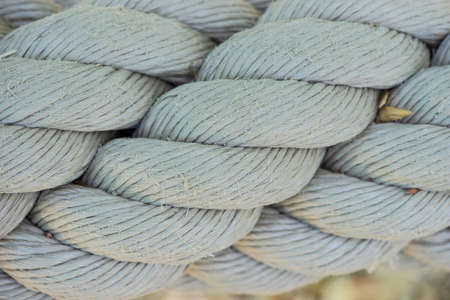 Closeup of bright strong ropeの写真素材