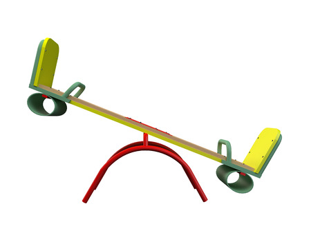 3D rendering of Swing, isolated on white backgroundの写真素材