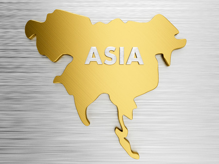 3d rendering of the concept of world continent. Abstract background for businessの写真素材