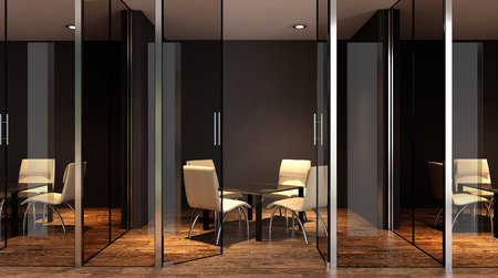 The Conceptual offices. Office array. 3d rendering.の写真素材