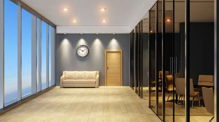 Interior of the modern office in the highlands. 3d rendering.の写真素材