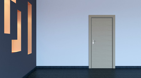 Empty office. The new office space. 3d rendering.の写真素材