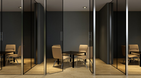 Office building in a new residential area. 3d rendering.の写真素材