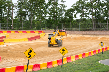 WEST BERLIN, NJ - MAY 28: Diggerland USA, construction themed adventure parkのeditorial素材