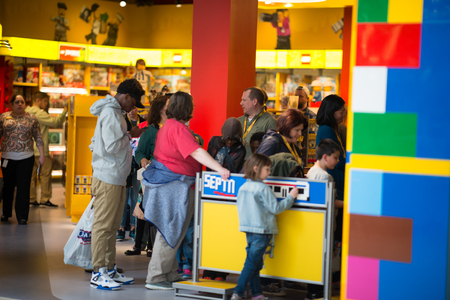 PLYMOUTH MEETING, PA - APRIL 6: Grand Opening of Legoland Discovery center Philadelphia, PA on April 6, 2017のeditorial素材