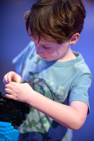 PLYMOUTH MEETING, PA - APRIL 6: Grand Opening of new Legoland Discovery center in Plymouth Meeting, suburban Philadelphia, PA on April 6, 2017のeditorial素材