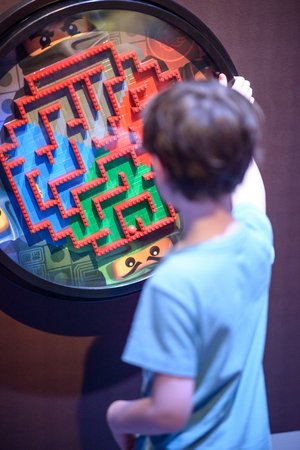 PLYMOUTH MEETING, PA - APRIL 6: Grand Opening of new Legoland Discovery center in Plymouth Meeting, suburban Philadelphia, PA on April 6, 2017のeditorial素材