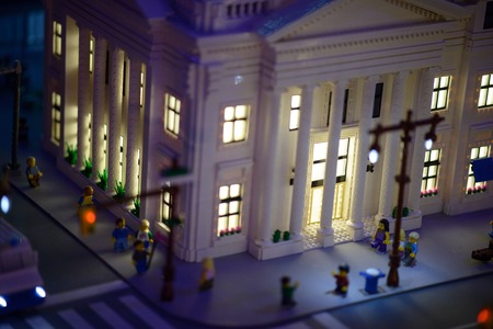 PLYMOUTH MEETING, PA - APRIL 6: Grand Opening of Legoland Discovery center Philadelphia, PA on April 6, 2017のeditorial素材