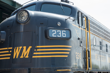 WM No.236 Western Maryland Railway GM-EMD, model F-7A, Diesel Locomotiveのeditorial素材