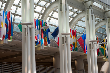 WASHINGTON, DISTRICT OF COLUMBIA - APRIL 14: View of the U.S. Customs and Border Protection Building on April 14, 2017のeditorial素材