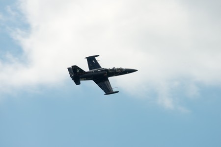 ATLANTIC CITY, NJ - AUGUST 17: Navy Jet at Annual Atlantic City Air Show on August 17, 2016