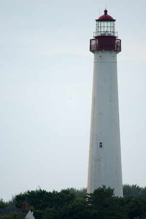 The Cape May Lighthouse, located in New Jersey at the tip of Cape Mayのeditorial素材